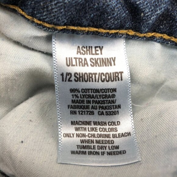 2 Aeropostale Womens Jeans Size 1/2 Lot Of Two Short Ashley Ultra Skinny Blue - Picture 4 of 16